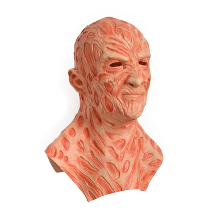 Freddy Krueger Latex Cosplay Headgear and Razor Gloves Set for Adults Halloween 2026