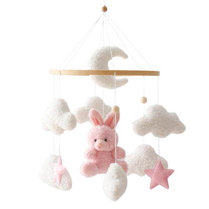 Baby Crib Mobile Wooden Nursery Newborn Sensory Toys