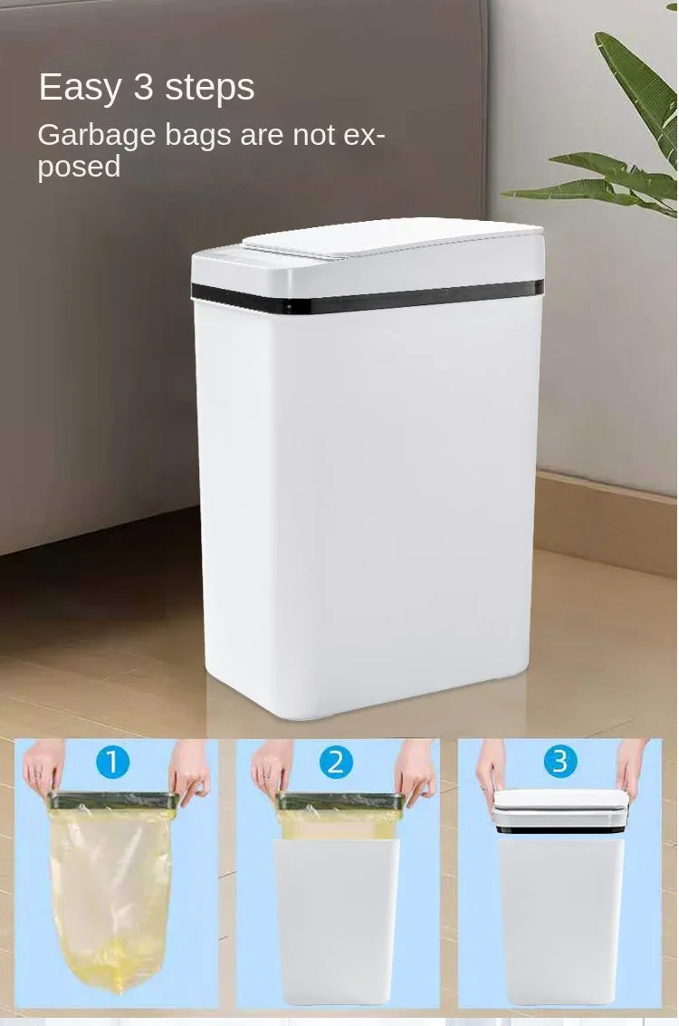 Smart Trash Can Automatic Sensor Bin Touchless Odor Control