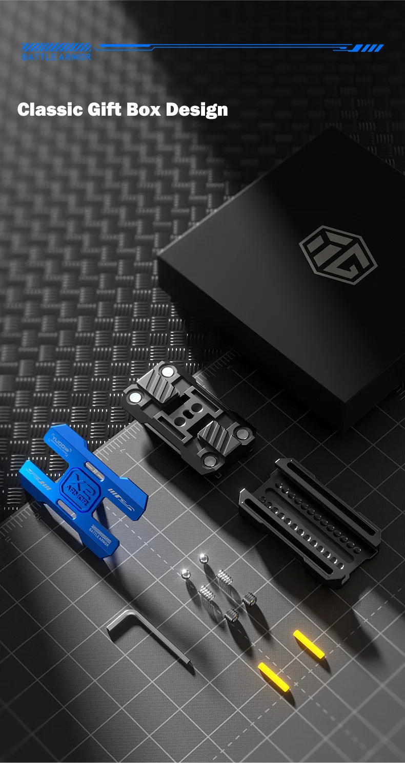 Leuchtendes Schieberegler Metall Fidget Spielzeug EDC Stressabbau