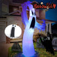 Giant Inflatable Halloween Ghost with LED Lights - Spooky Yard Decoration for Outdoor & Indoor