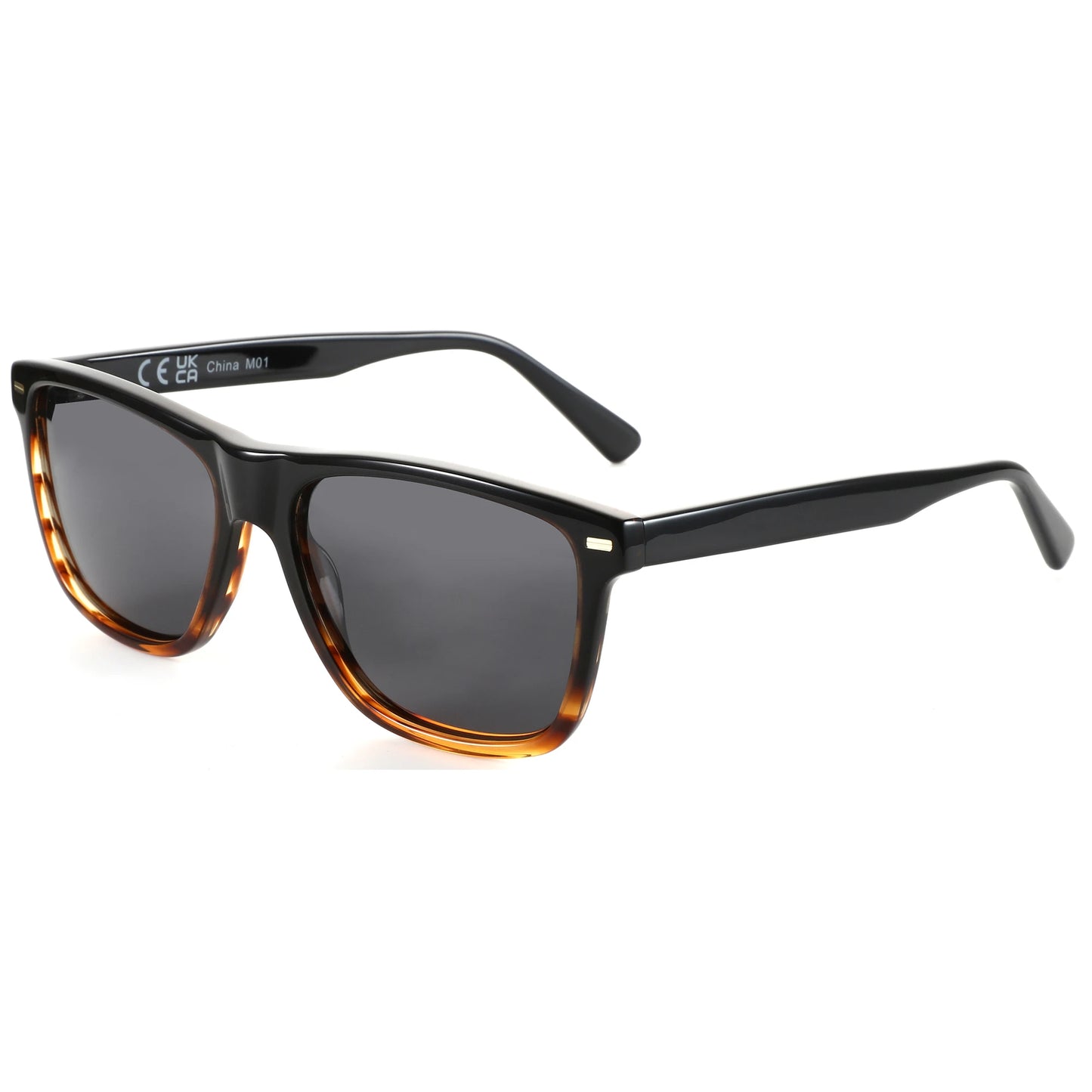 Polarized Sunglasses Square Acetate Frames UV400 Protection Unisex Classic Design