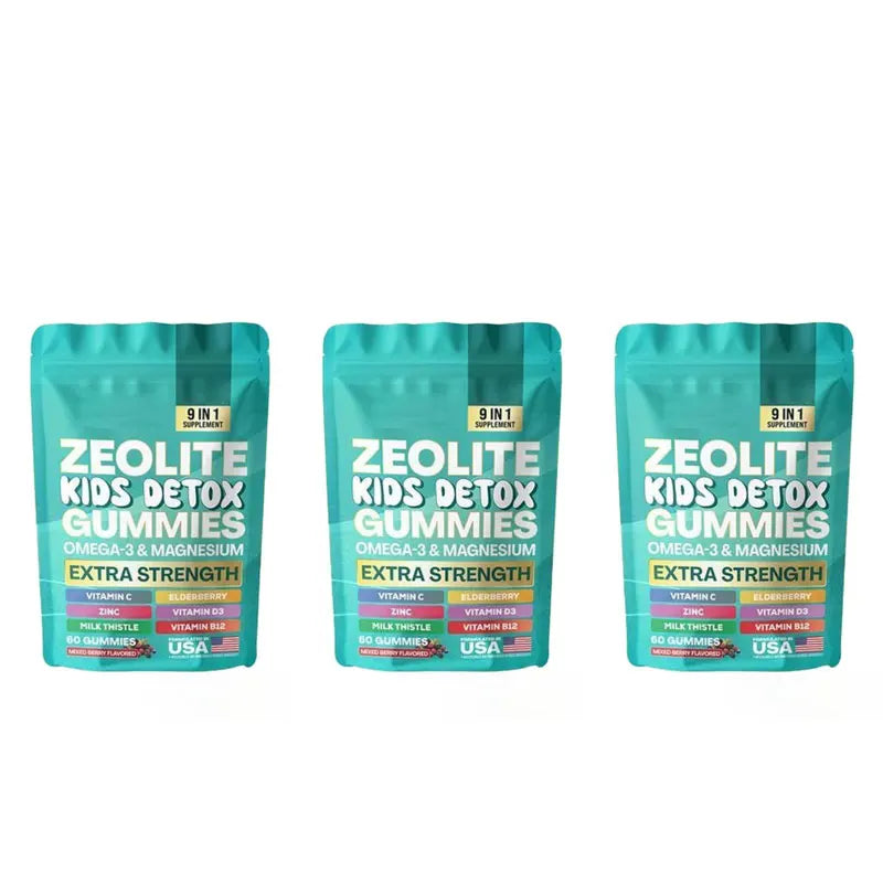 Zeolite Gummies 9-in-1 Formula Immune Support Detox Gummies Fall 2026 Wellness 60 Gummies