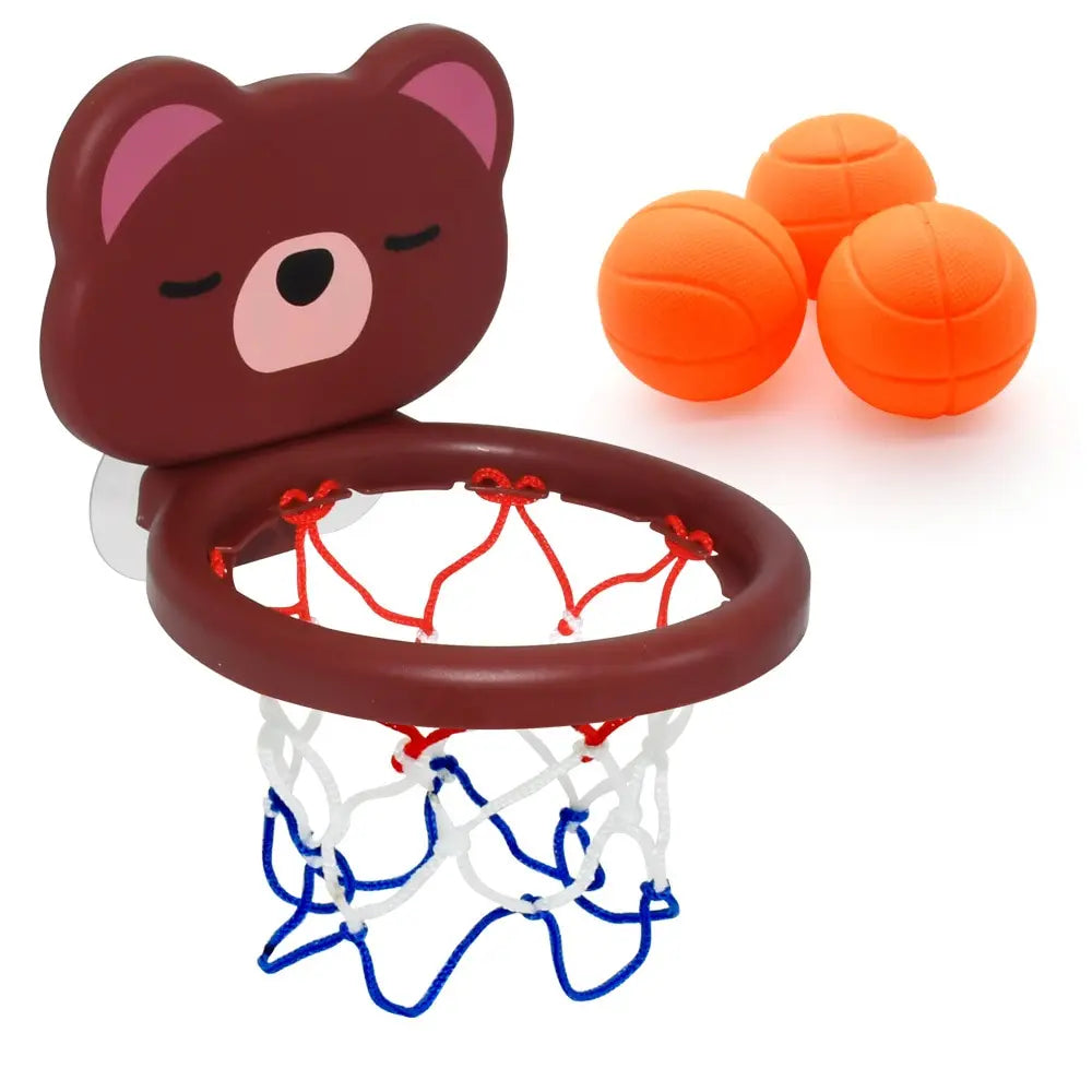 Children's Toy Mini Bear Basketball Bath Game Set for Pool