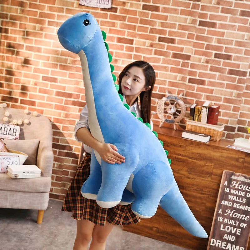 Giant Plush Diplodocus Dinosaur Pillow 150cm Cute Stuffed Toy for Kids Perfect Birthday Gift!