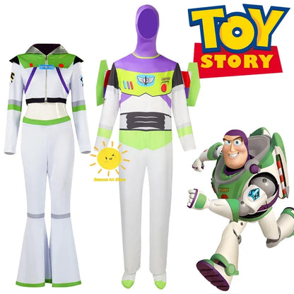 Buzz Lightyear Toy Story Disney-cosplaypak, jumpsuit met vleugels voor volwassenen, Halloweenfeest 2026