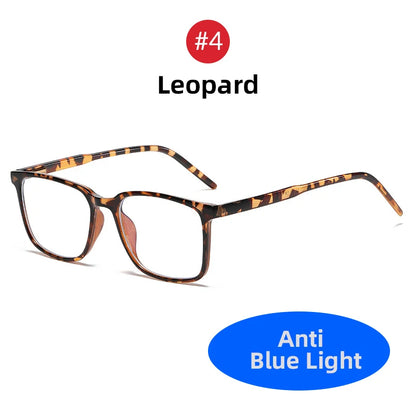 Blue Light Blocking Glasses – Square Frame TR90 Lightweight Eyewear, Back to School 2026 Trend, Anti Blue Light for Computer Use