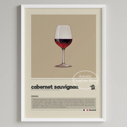 Art mural café six panneaux décoration minimaliste cuisine café