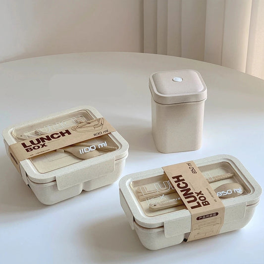 BPA-Free Leakproof Lunch Containers - Easy Clean Meal Prep Boxes for On-the-Go Eating