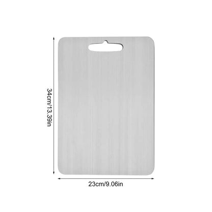Titanium Cutting Board for Kitchen - 304 Stainless Steel Double-Sided Food Grade