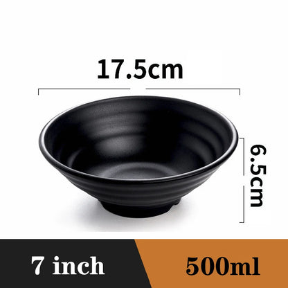 Ramen-Schüssel Schwarzer Kunststoff Japanischer Stil Nudelschüssel