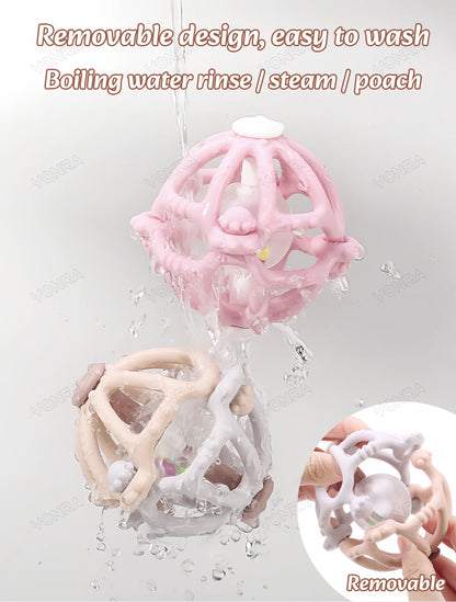 Silikone bidering rangle kugle Montessori nyfødt sensoriske legetøj