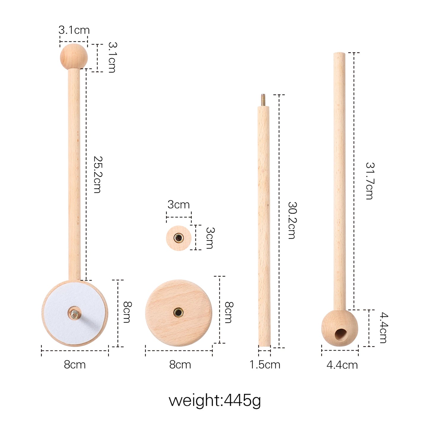 Baby Crib Mobile Wooden Nursery Newborn Sensory Toys
