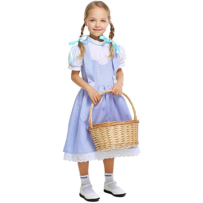 Dorothy blå gingham kjole kostyme Halloween 2025 cosplay