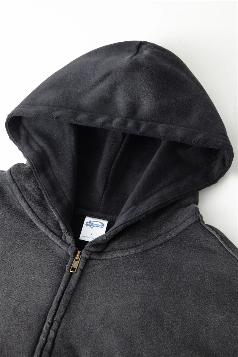 Warm Relaxed Men's Zip Up Hoodie - Oversize, Plush, Winter