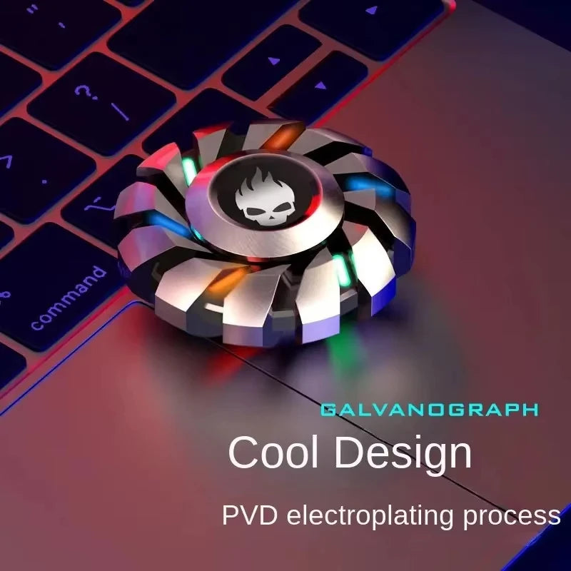 Fidget Spinner Metal Luminous EDC Rainbow Stress Toy