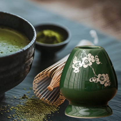 Supporto per frusta Matcha in ceramica Chasen Stand per teiera domestica
