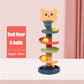 Montessori Rolling Ball Tower Toy - Educational Stacking Game for Infants, Finger Skill Development, Rotating Track Fun