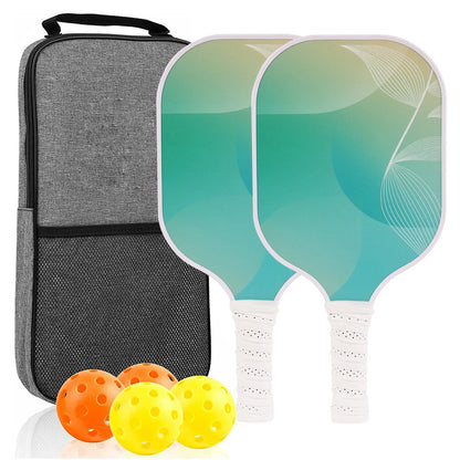 Variant image for USAPA Approved Pickleball Paddle Set of 2 with 4 Balls and Carrying Bag - Lightweight Fiberglass Rackets for Indoor and Outdoor Play-16