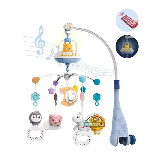 Musical Crib Mobile Newborn Sensory Toys Light Projector