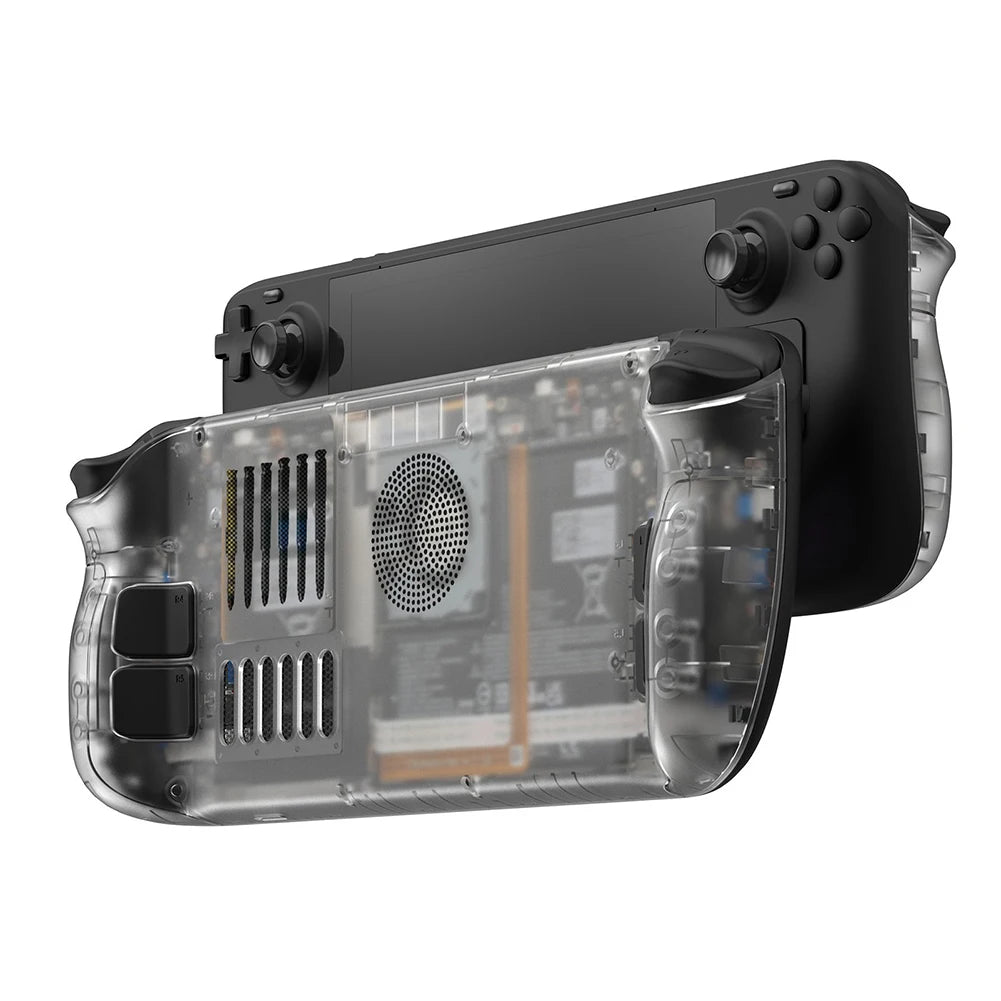 Cubierta trasera transparente para refrigeración de Steam Deck con soporte de soporte
