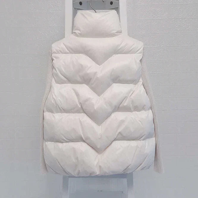 Insulating Women Vest - Loose Puffer, Polyester, Winter