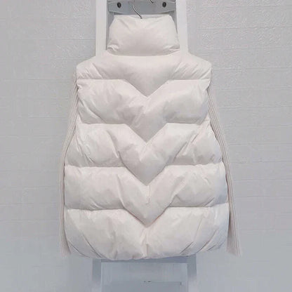Insulating Women Vest - Loose Puffer, Polyester, Winter