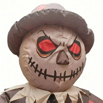 Opblaasbaar Halloween-cosplaykostuum als vogelverschrikker, themafeest met een kwaadaardig horrorthema, outfit voor optredens voor volwassenen 2026