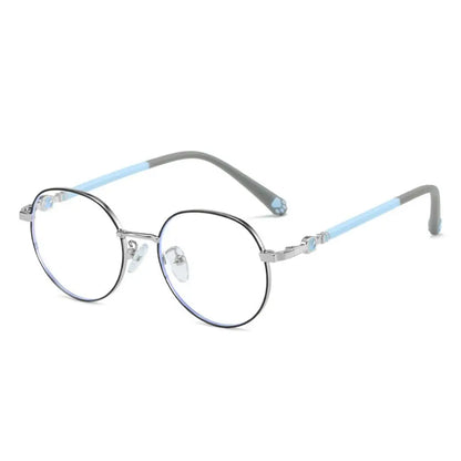 Anti Blue Light Glasses For Kids Classic Metal Frame Eyewear Back To School 2026 Eye Protection