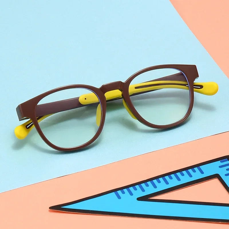 Blue Light Blocking Glasses Kids Eyewear Anti Eyestrain UV Protection for Digital Devices Back to School 2026