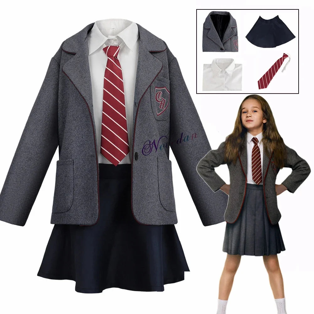 Cosplaykostuumset voor kinderen, meisjes, vrouwen en volwassenen: schooluniform uit Matilda the Musical Halloween 2026