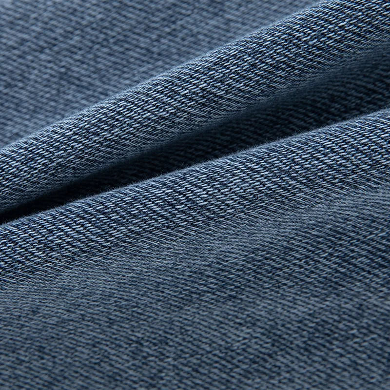 Strækbare afslappede herre denim joggers - løstsiddende tilspidsede, denim