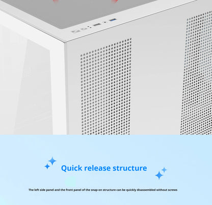 Boîtier PC Gaming Dreamland Pro ATX Double Verre Châssis 360mm