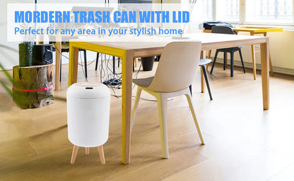 Motion Sensor Trash Can Small Plastic Smart Bin Hands Free