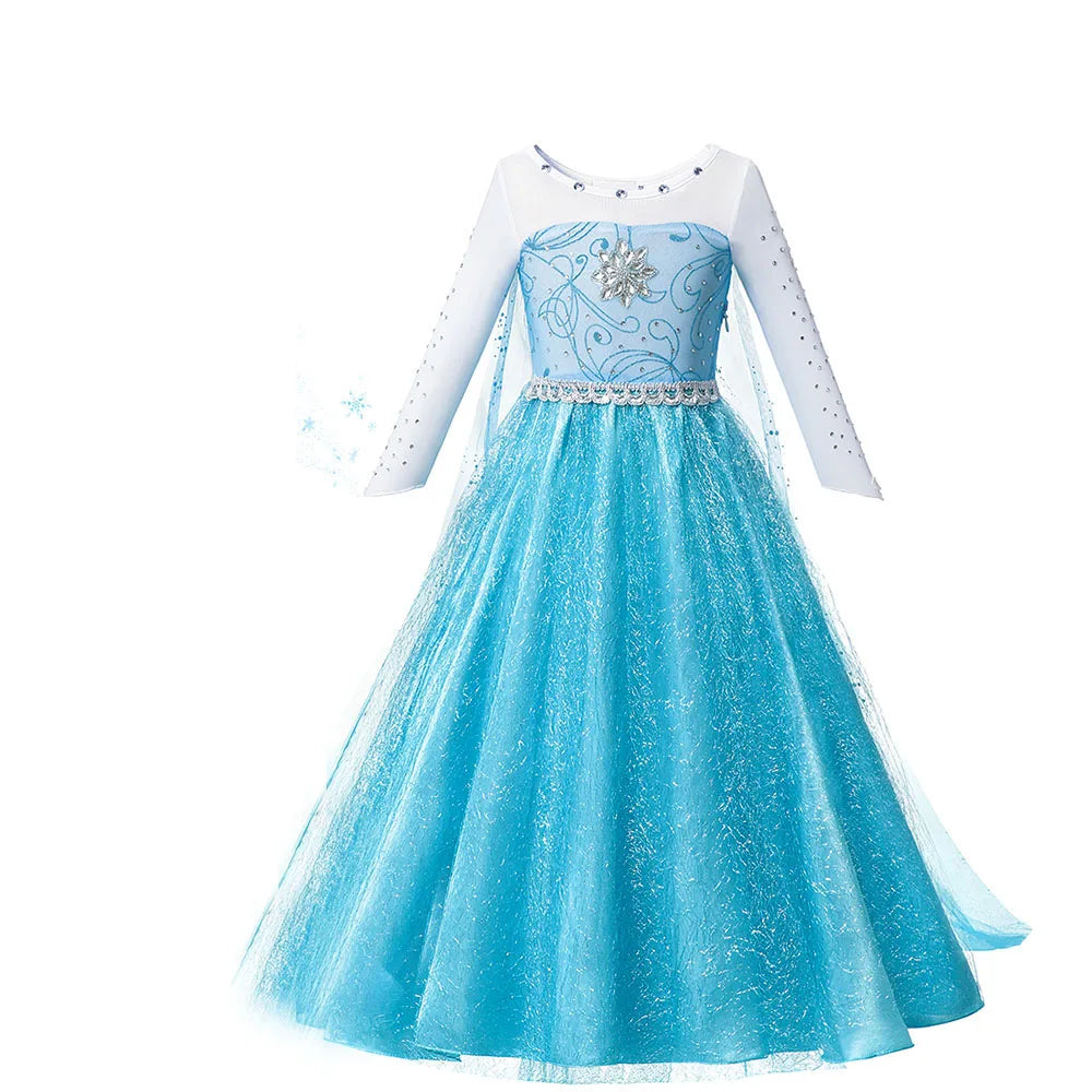 Anna Frozen-prinsessenjurk voor kinderen en meisjes, verjaardagsfeest-, carnavals- en Halloween-kostuum, vestidos 2026