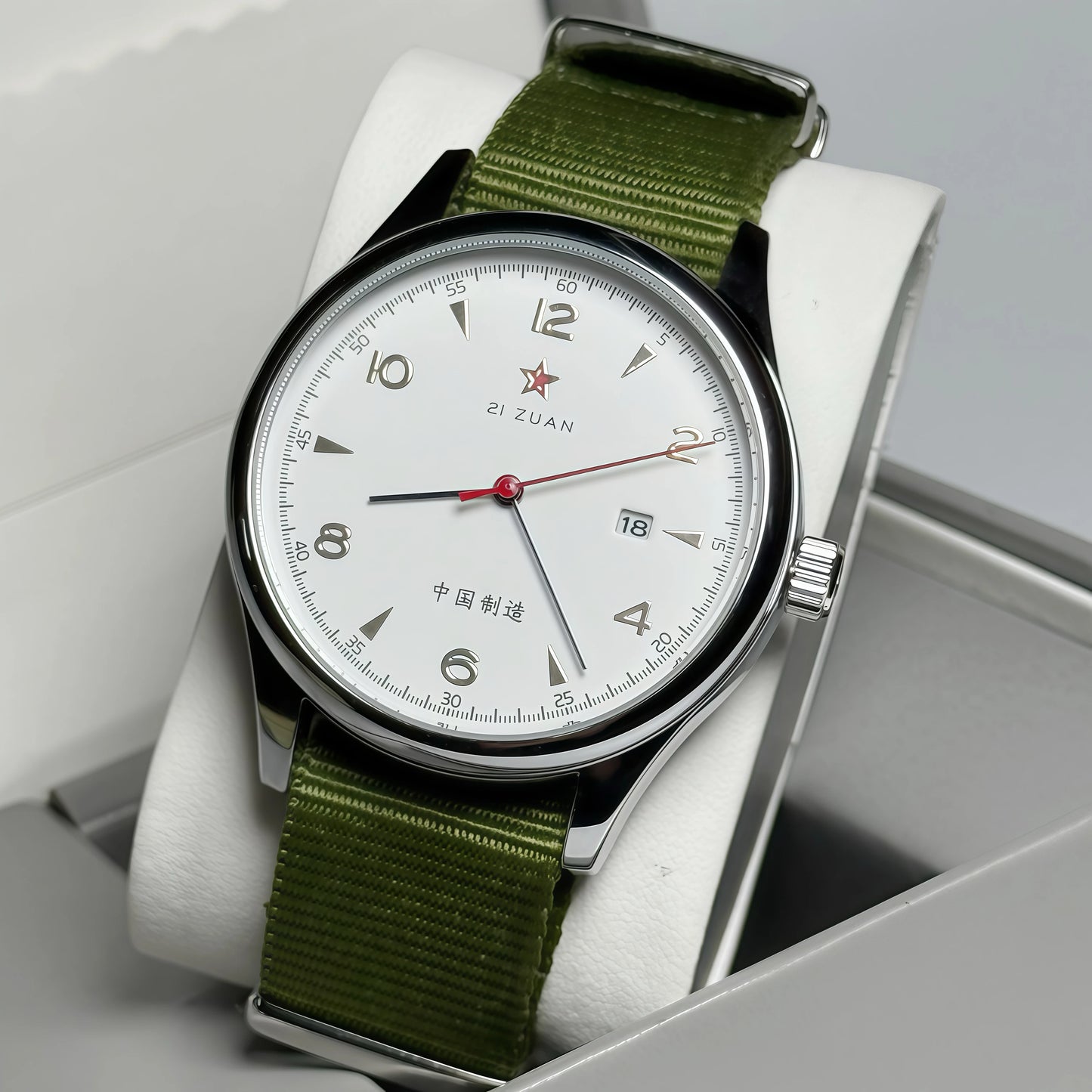 Pilot Watch 41mm Mesh Strap Stainless Steel Classic