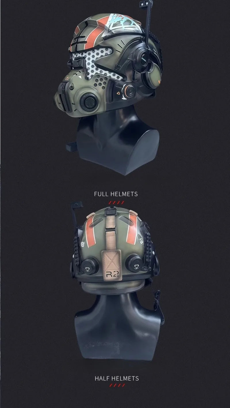 Titanfall Jack Cooper LED-verlichte cosplayhelm van hars, Halloweenkostuummasker voor volwassenen 2026