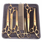 Professional Pet Grooming Scissors Kit - Stainless, Thinning & Chunker Shears