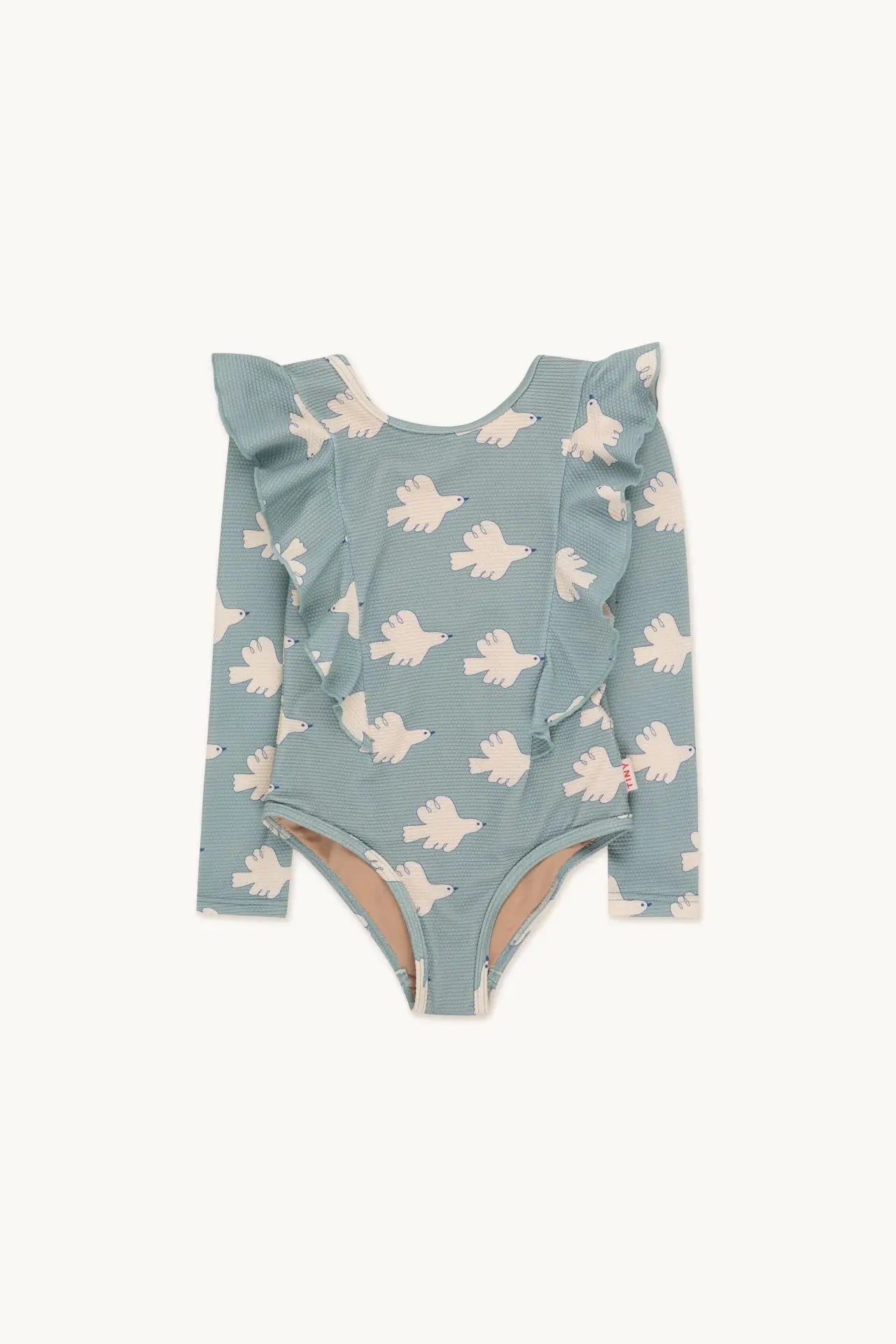 Lightweight unisex one-piece swimsuit - casual cut, nylon, beach & pool wear for kids