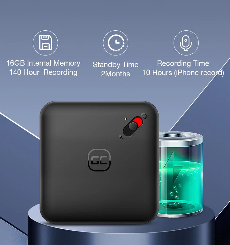 Mini röstinspelare klämma på magnetisk telefon diktafon