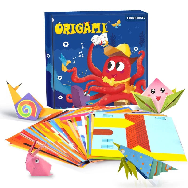 Montessori Origami Craft Kits for Kids - Educational Paper Art with Cartoon Animals, Fun DIY Activity for Boys & Girls