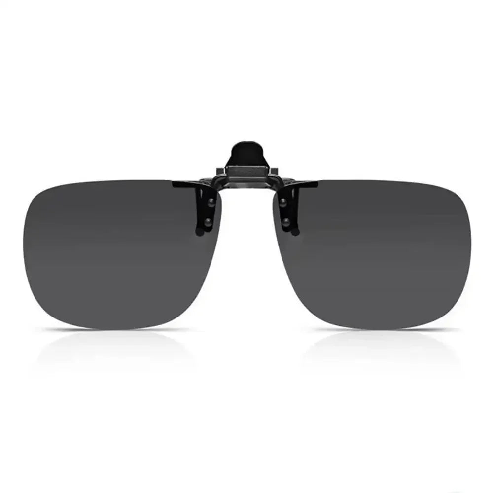 Clip-On Zonnebril Gepolariseerd UV400 Nachtzicht Rijden Bril Vierkante Clip-Ons Anti-Glare Vintage Stijl 2026