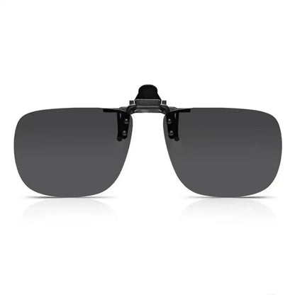 Clip-On Zonnebril Gepolariseerd UV400 Nachtzicht Rijden Bril Vierkante Clip-Ons Anti-Glare Vintage Stijl 2026