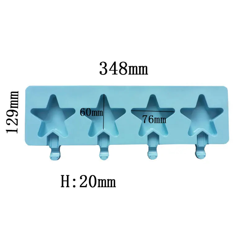 Variant image for Star-Shaped Silicone Ice Cream Mold, Multi-Use Baking Tool for Ice Cream, Chocolate, Jelly, and Cake Pops-2
