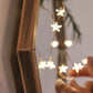 Battery-Powered Star LED Fairy Lights - 30 LED String Lights for Christmas, Weddings, and Parties, Silver Cable, 6m Length