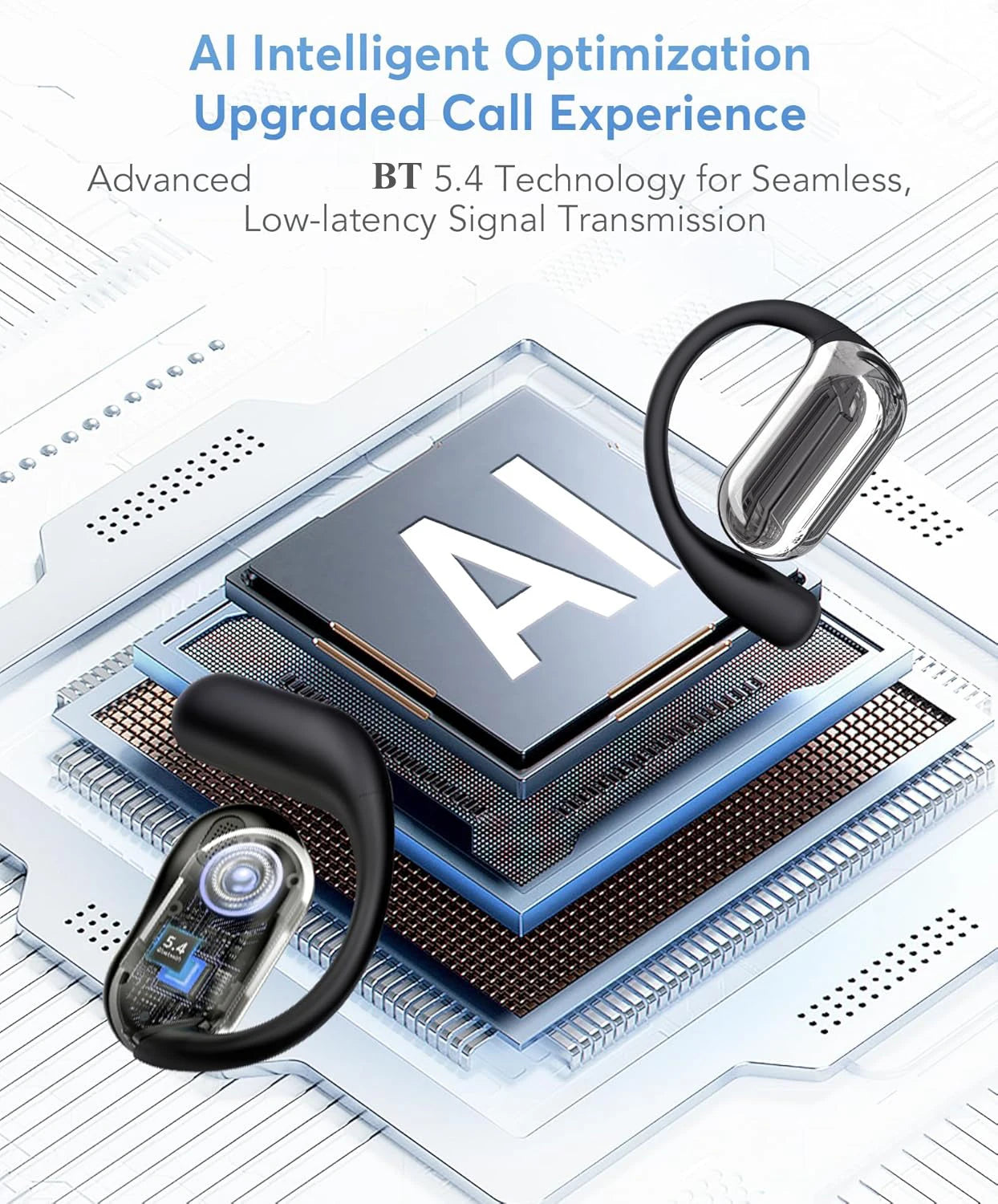 AI Real Time Translator Earbuds 144 Languages ANC Business