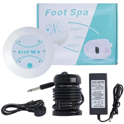 Mini Ionic Detox Foot Spa Bath Machine - Vibrating Foot Bath for Health & Wellness Therapy