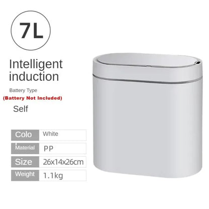 Sensor Trash Can Touchless 8L Kitchen Bathroom Bin Compact