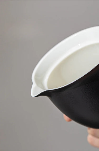 Portable Ceramic Travel Tea Set With Case Gift Kit