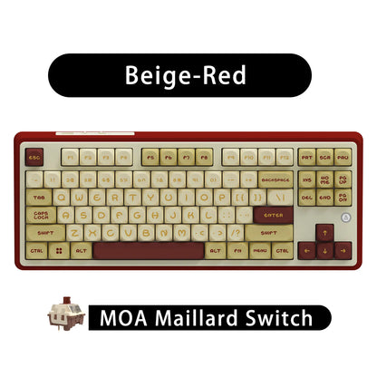 Teclado mecánico 87 teclas modo tri RGB intercambiable en caliente